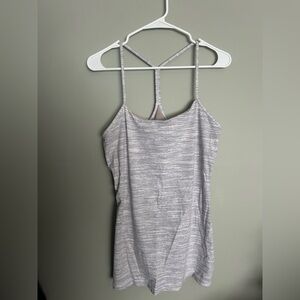 lululemon athletica Gray Striped Camisole